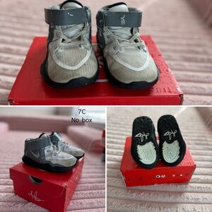 Kids Gray and Black Shoes
